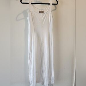 Everlane White Midi length tank top dress size Small